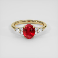 3.27 Ct. Ruby Ring, 10K Yellow Gold 1