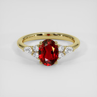 1.67 Ct. Ruby Ring, 10K Yellow Gold 1