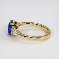2.51 Ct. Blue Sapphire Ring, 10K Yellow Gold 4