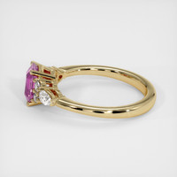 1.06 Ct. Pink Sapphire Ring, 14K Yellow Gold 4