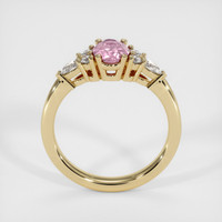 0.85 Ct. Pink Sapphire Ring, 14K Yellow Gold 3