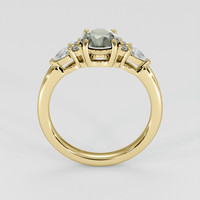 1.05 Ct. Green Sapphire Ring, 14K Yellow Gold 3