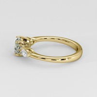 1.05 Ct. Green Sapphire Ring, 14K Yellow Gold 4