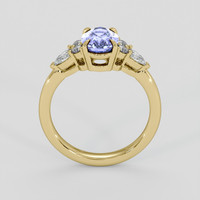 1.42 Ct. Violet Sapphire Ring, 14K Yellow Gold 3