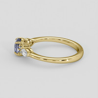 0.93 Ct. Grey Sapphire Ring, 14K Yellow Gold 4