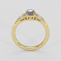 0.88 Ct. White Sapphire Ring, 14K Yellow Gold 3