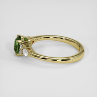 1.39 Ct. Green Sapphire Ring, 14K Yellow Gold 4
