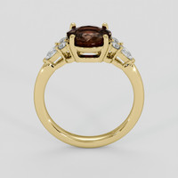 2.51 Ct. Brown Sapphire Ring, 14K Yellow Gold 3