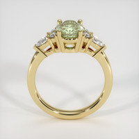 1.44 Ct. Yellowish Green Sapphire Ring, 14K Yellow Gold 3