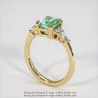 1.65 Ct. Emerald Ring, 18K Yellow Gold 2