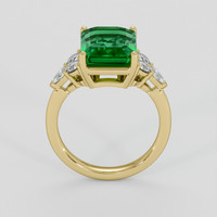 5.35 Ct. Emerald Ring, 18K Yellow Gold 3
