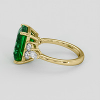5.35 Ct. Emerald Ring, 18K Yellow Gold 4