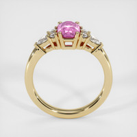 1.06 Ct. Pink Sapphire Ring, 18K Yellow Gold 3