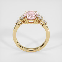 3.21 Ct. Pink Sapphire Ring, 18K Yellow Gold 3