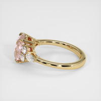 3.21 Ct. Pink Sapphire Ring, 18K Yellow Gold 4