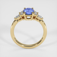 1.20 Ct. Blue Sapphire Ring, 18K Yellow Gold 3
