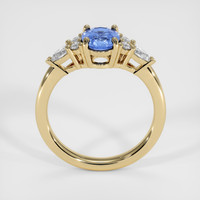 1.03 Ct. Blue Sapphire Ring, 18K Yellow Gold 3