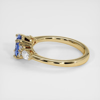 1.03 Ct. Blue Sapphire Ring, 18K Yellow Gold 4