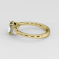 1.40 Ct. Bluish Green Sapphire Ring, 18K Yellow Gold 4