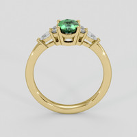 1.16 Ct. Green Sapphire Ring, 18K Yellow Gold 3