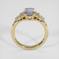 1.41 Ct. Violet Sapphire Ring, 18K Yellow Gold 3