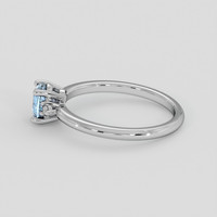 0.78 Ct. Blue Sapphire Ring, Platinum 950 4