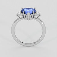 2.03 Ct. Blue Sapphire Ring, Platinum 950 3