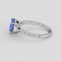 2.03 Ct. Blue Sapphire Ring, Platinum 950 4