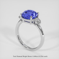 4.05 Ct. Blue Sapphire Ring, Platinum 950 2