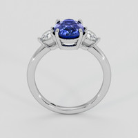 2.50 Ct. Blue Sapphire Ring, Platinum 950 3