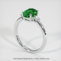 1.16 Ct. Emerald Ring, Platinum 950 2