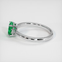 0.72 Ct. Emerald Ring, Platinum 950 4