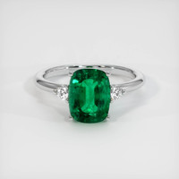 2.28 Ct. Emerald Ring, Platinum 950 1