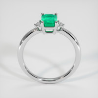 0.94 Ct. Emerald Ring, Platinum 950 3