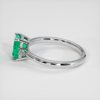 0.94 Ct. Emerald Ring, Platinum 950 4