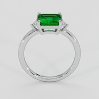 1.27 Ct. Emerald Ring, Platinum 950 3