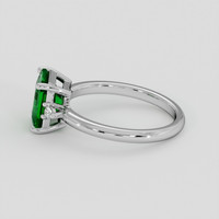 1.27 Ct. Emerald Ring, Platinum 950 4