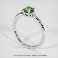 0.73 Ct. Gemstone Ring, Platinum 950 2