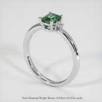 0.63 Ct. Gemstone Ring, Platinum 950 2