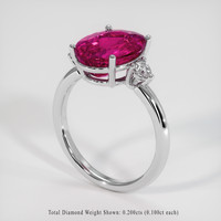 3.99 Ct. Gemstone Ring, Platinum 950 2