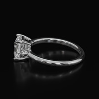 2.12 Ct. White Sapphire Ring, Platinum 950 4