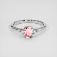 0.95 Ct. Padparadscha Sapphire Ring, Platinum 950 1
