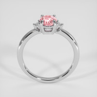 0.95 Ct. Padparadscha Sapphire Ring, Platinum 950 3