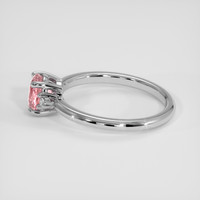 0.95 Ct. Padparadscha Sapphire Ring, Platinum 950 4