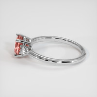 2.06 Ct. Padparadscha Sapphire Ring, Platinum 950 4