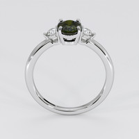 1.09 Ct. Green Sapphire Ring, Platinum 950 3