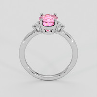 2.02 Ct. Pink Sapphire Ring, Platinum 950 3