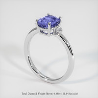 2.57 Ct. Sapphire Ring, Platinum 950 2