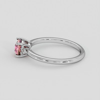 1.06 Ct. Padparadscha Sapphire Ring, Platinum 950 4