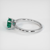 1.29 Ct. Emerald Ring, Platinum 950 4